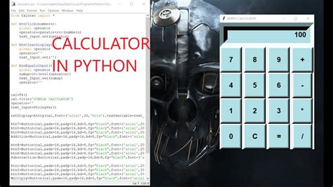Calculator In Python Python Project YouTube