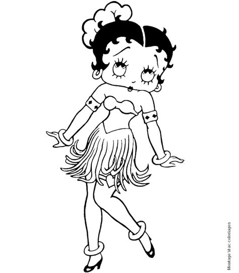 Betty Boop 9 Cartoons Printable Coloring Pages