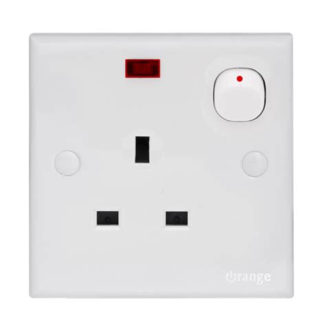 13amp Single Switched Socket Outlet With Neon Orel Corporation