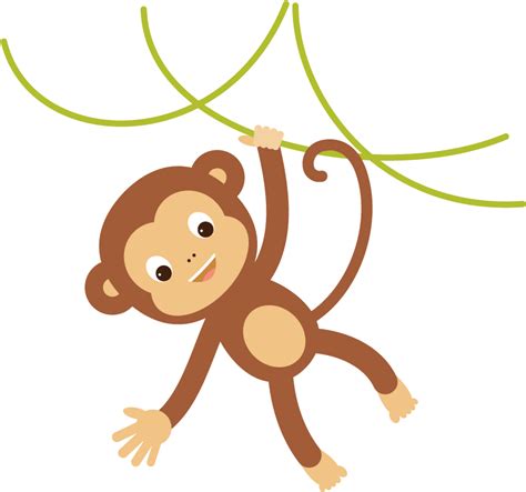 Monkeys Clip Arts For Hanging Monkey Png Transparent Png Full Size
