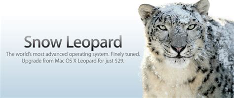 Apple To Ship Mac Os X Snow Leopard On August 28