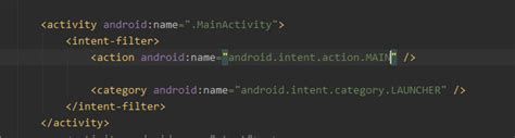 Android The Activity ‘mainactivity‘ Is Not Declared In Androidmanifest