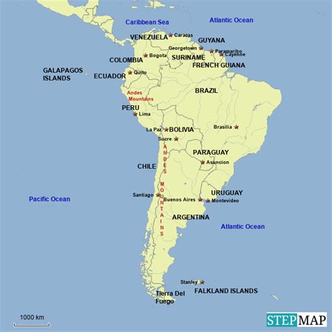 Stepmap Latin America 3 Landkarte Für Argentina