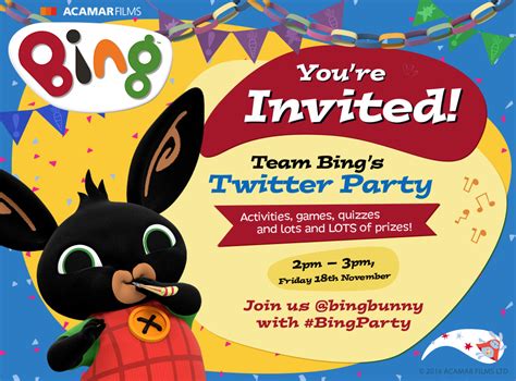 Join Us For A Bing Bunny Twitter Party Brown Bag Labs