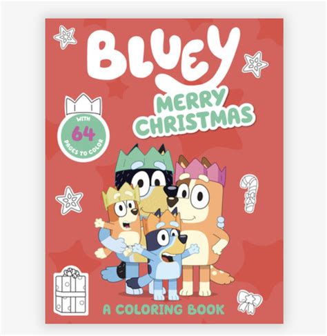 Bluey Merry Christmas A Coloring Book Island Treasure Toys