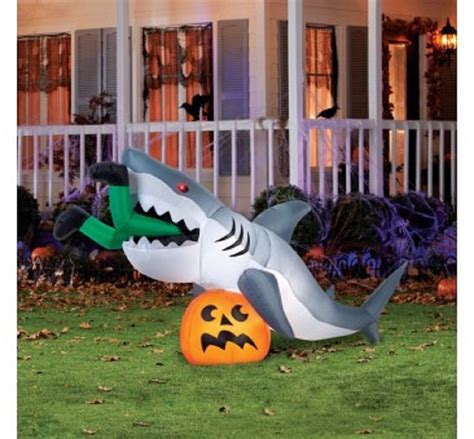 Caught By A Shark Halloween Inflatable Best Outdoor Halloween