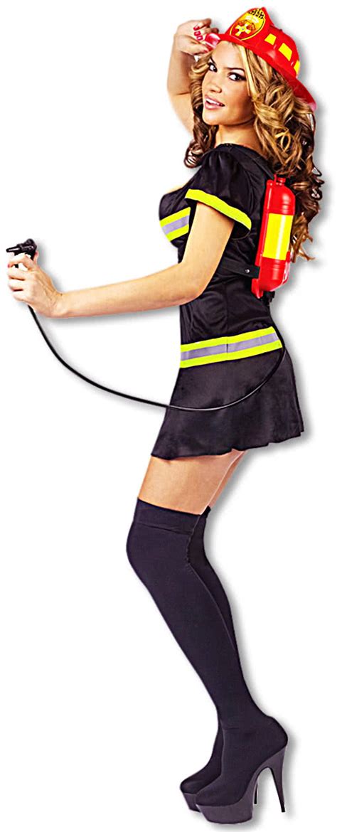 Sexy Firefighter Lady Costume Firewoman Costume Firebrigade Outfit