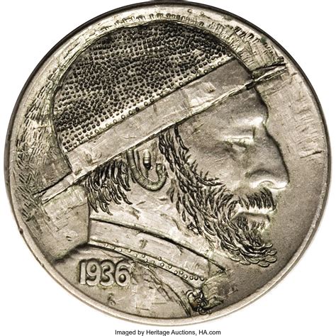 Hobo nickel coin hand engraved by artist stephenxu 24k gold inlay very talented artist in the new world panorama of coin art. Original Hobo Nickel on 1936 Coin.... Hobo Nickels | Lot ...
