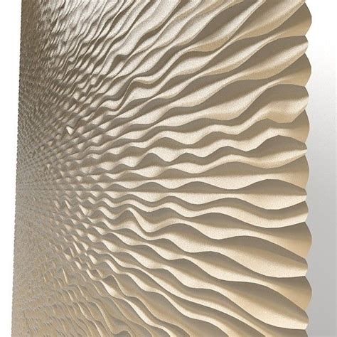 Panel Decorative 3d Wave Mdf Modern Laser Perforated Wall Board Art