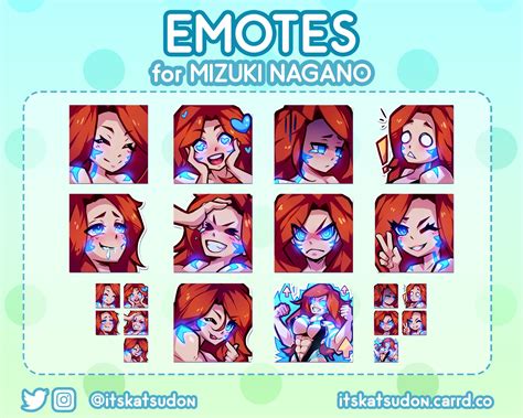 Mizuki Nagano On Twitter Commissioned Some Cute New Emotes For My Discord Server Courtesy Of