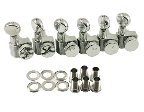 New Kluson Chrome 6 In Line 2 Pin Locking Tuners For Fender Reverb