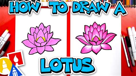 How i draw anime characters. How To Draw A Lotus Flower - Art For Kids Hub