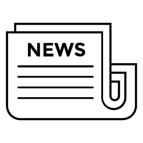 Insights about audiences who saw the ads and content can be derived. Newspaper stroke icon news - Transparent PNG & SVG vector file