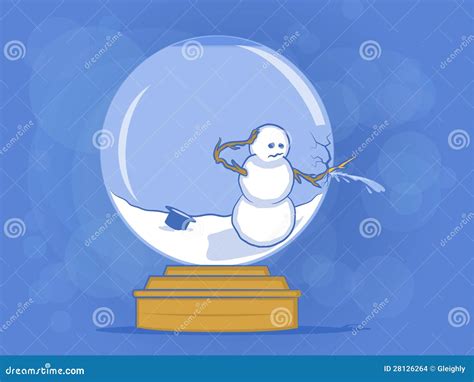 Broken Snow Globe Illustration Stock Images Image 28126264