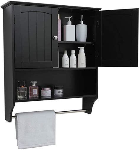 Get the best deal for black bath caddies & bathroom storage equipment from the largest online selection at ebay.com. Amazon.com: IWELL Black Wall Bathroom Cabinet with 1 ...