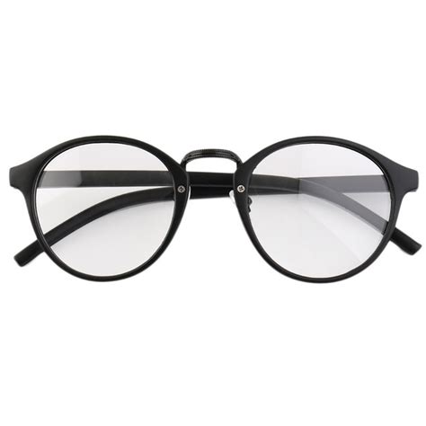 retro geek vintage nerd large frame fashion round clear lens glasses bellechic