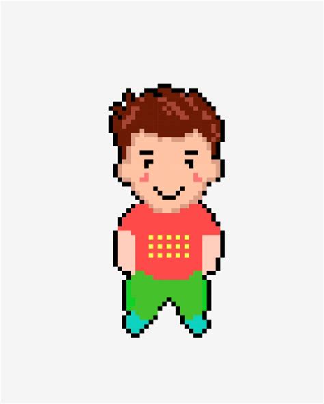 Pixelated Clipart Hd Png Pixel Boy Boy Like Number Boy Clipart Png