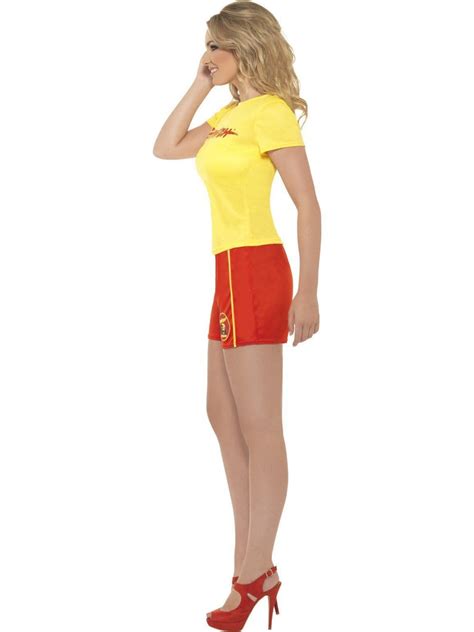 Licensed Baywatch Lifeguard Costume Womens Beach Patrol Fancy Dress Disguises Costumes Hire
