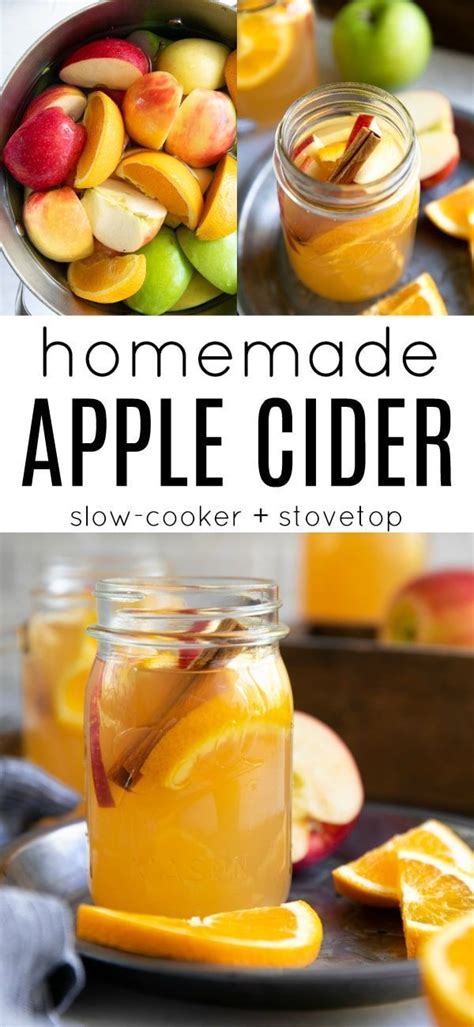 Homemade Apple Cider Recipe Stovetop Slow Cooker Recipe Apple