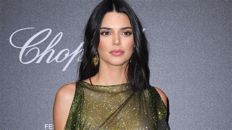 Kendall Jenner Nude Dress Model Walks Cannes Red Carpet In Sheer