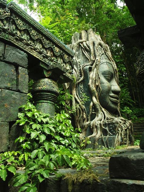 Jungle Cruise Statues Jungle Temple Beautiful Places Scenery