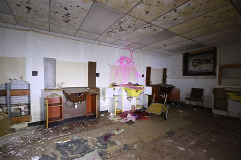 Hair Salon In The Basement Of Abandoned Hospital Next To The Morgue