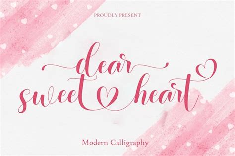 Font With Hearts Font With Swashes Long Tail Font Script Etsy