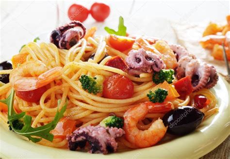 Spaghetti Aux Fruits De Mer Italienne