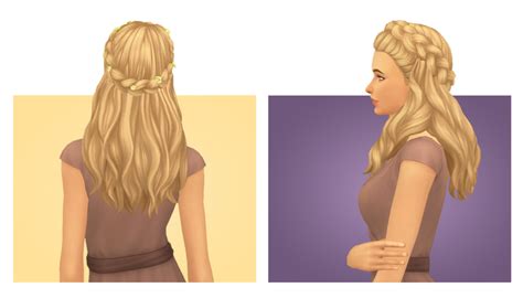 My Sims 4 Blog Phaedra Hair By Blogsimplesimmer