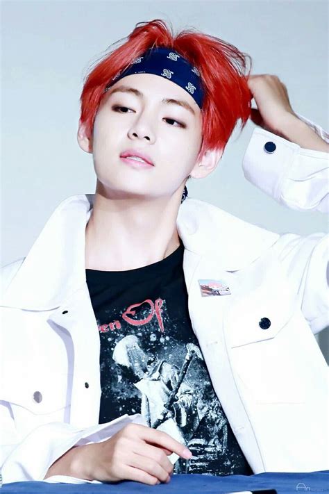 Idea by Makenna on Bts | Taehyung red hair, Taehyung, Kim ...