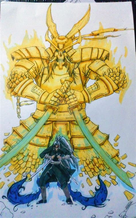 Golden Susanoo OC By NekoLoverSyria On DeviantArt Naruto Drawings