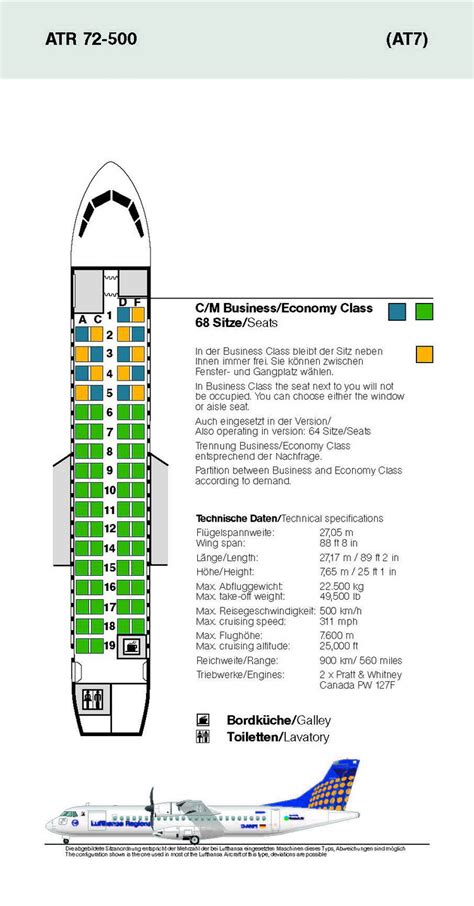Atr 72 Turboprop Seating Chart Seatguru Seat Map Bangkok Airways Seatguru