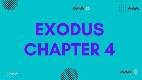 Exodus Chapter 4 Audio Bible Youtube