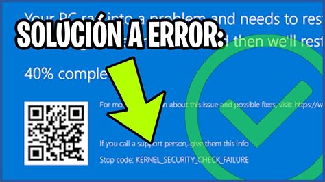 SoluciÓn RÁpida A Error De Pantalla Azul Kernel Security Check Failure