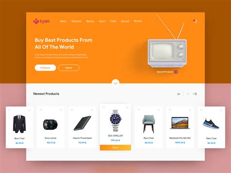 E Commerce Website Design Uplabs