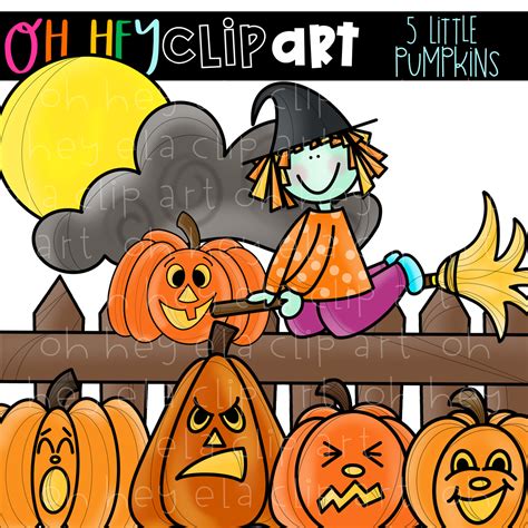 5 Little Pumpkins Free Clip Art Clip Art Freebies 5 Little Pumpkins