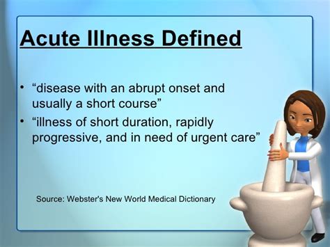 Chronic And Acute Illness Lecture