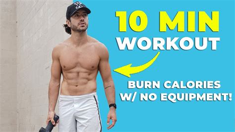 10 Min High Intensity Workout Burn Calories W No Equipment At Home Youtube