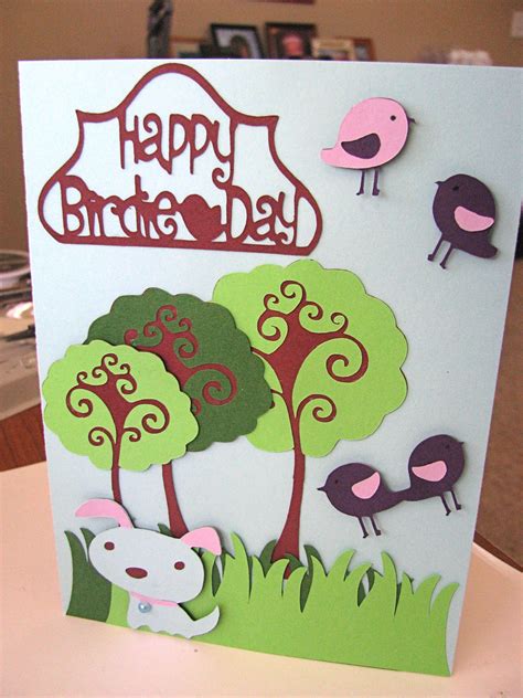 Nichol creates a gingerbread shaped house with honey bee. Birthday Card Made with the Cricut Expression 2. Using ...