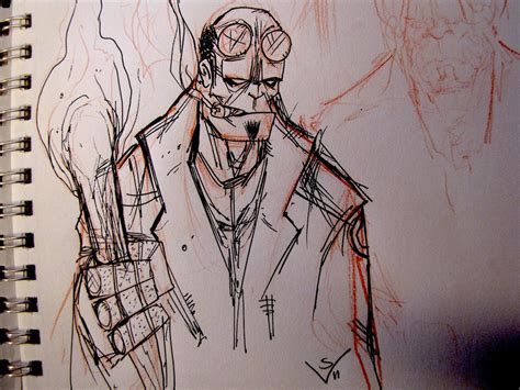 Hellboy Sketch By Seanviloria On Deviantart