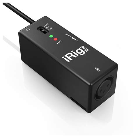 Ik Multimedia Irig Pre Microphone Interface For Ios Devices At Gear4music