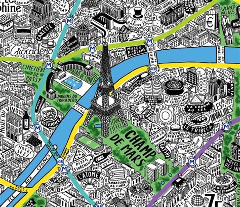 Illustrator Creates Colorful Hand Drawn Maps Filled With Playful Details