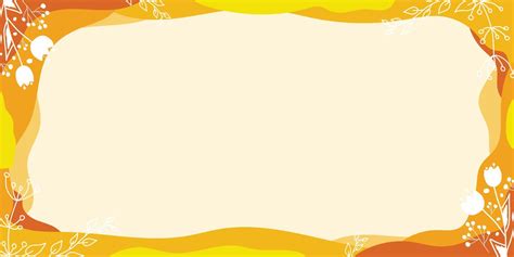 Yellow Abstract Banner Background Frame Border Design Template Vector