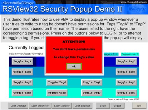 Rsview32 Security Popup Demo 2 The Automation Blog