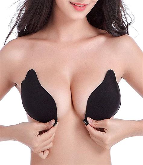 New Womens Reusable Invisible Magic Strapless Self Adhesive Push Up Bra Stick On Gel Backless