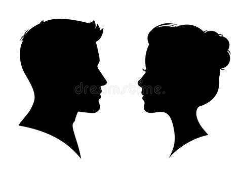 Silhouette Man Face Stock Illustrations 78914 Silhouette Man Face