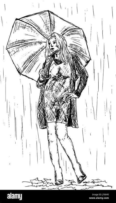 How To Draw A Girl In The Rain