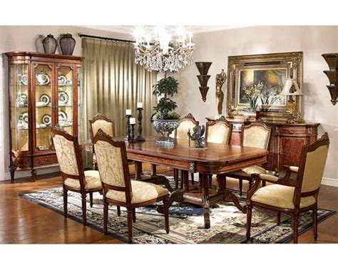 The amina dining room set is placed in a way that draws immediate attention as soon as you enter the room. Infinity Furniture Dining Set Louis XVI INLV710SET
