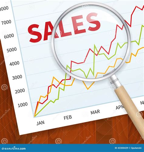 Positive Business Sales Chart Stock Vector Illustration Of Blue