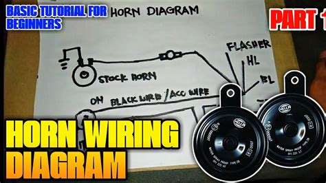 Horn Wiring Diagram Horn Wiring Tutorial Youtube